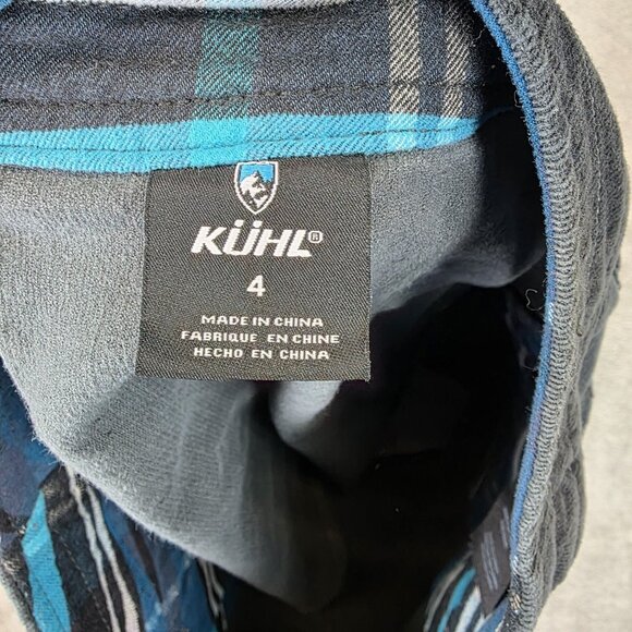 Kuhl Skirt Womens 4 Charcoal Corduroy Button Front Zip Pockets Casual Style 6191 - Picture 7 of 12